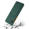 For Samsung Galaxy A02 Card Slot Design Shockproof TPU Protective Case(Dark Green)