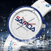 SANDA 3200 Silicone Belt Quartz Sports Watch For Men And Women(Red Blue)