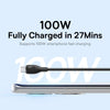 Baseus Pudding Series 100W USB to Type-C Fast Charging Data Cable, Length:1.2m(Black)