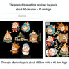 30x45cm Christmas Static Wall Stickers Glass Window Christmas Decoration Poster, Style: SDJ2315