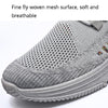 Male Sports Shoes Breathable Flying Weave Mesh Casual Shoes, Size: 45(ZM-67 Black)