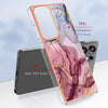 For Samsung Galaxy S25 Ultra 5G Electroplating Marble Dual-side IMD Phone Case(Rose Red 014)
