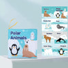 Baby Cloth Book Tear-proof Rustle Sound Quiet Books For Kids, Style: Polar Animal