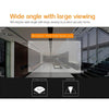 2.4" Smart Peephole Camera, 2MP HD, Motion Detection, 35-110mm Doors (Black)