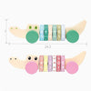 Children Number Puzzle Arithmetic Multicolor Rotating Shaft Baby Early Education Wooden Teaching Kids, Style: Crocodile Pink