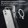 For iPhone 15 Pro Max Fine Hole 360 Degree Rotating Holder MagSafe Phone Case(Transparent)