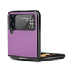 For Samsung Galaxy Z Flip3 5G Litchi Texture Phone Case(Purple)