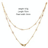 Retro Handmade Pearl Multi-Purpose Anti-Lost Hanging Lanyard Mask Glasses Chain(Gold)