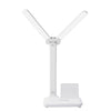 Double Head Lighting LED Charging Desk Lamp,Style: Rechargeable  4000mAh+Cable