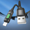 hoco U126 Lantern 1.2m USB to 8 Pin Charging Data Cable(Black)
