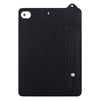 For iPad mini 5 / 4 / 3 / 2 / 1 TPU Leather Back Tablet Case with Wristband(Black)