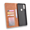 For Alcatel 3V (2019) Magnetic Buckle Retro Crazy Horse Texture Horizontal Flip Leather Case with Holder & Card Slots & Photo Frame(Brown)