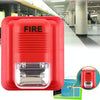 Sound-light Fire Alarm Warning Strobe Horn Alert Safety System Sensor