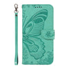 For Samsung Galaxy A26 5G Global Swallowtail Butterfly Embossed Leather Phone Case(Green)
