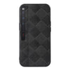 For Huawei Mate Xs 2 Weave Plaid PU Phone Case(Black)