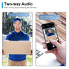 Wireless WiFi Video Doorbell 720P HD, AI, Motion Detection, No Battery