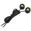 2x 1.5W Waterproof Eagle Eye Light White LED Light for Vehicles, Cable Length: 65cm