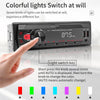 A3032 Car Bluetooth MP3 Player ISO Interface EQ Sound Effect Fast Charge Colorful Button Radio(Black)