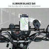 CS-859A1 Motorcycle Electric Vehicle Aluminum Alloy Extended Balance Bar Headlight Mobile Phone Bracket(Black)