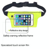 Contact Screen Sports Cell Phone Waist Pack Outdoor Leisure Gear Bag(Fluorescent Green)