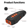 Ultrasonic Anti Barking Device with LED & Laser | Black+Orange
