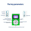 128M+Earphone+Cable Mini Lavalier Metal MP3 Music Player with Screen(Purple)