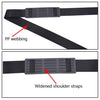 Neoprene Fishing Rod Back Strap Adjustable Length Fishing Rod Strap(Black)