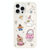 For iPhone 15 Pro Max Skin Feeling Jelly TPU Hybrid PC Phone Case(Star Shine Small Object White)