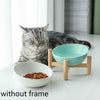 15cm/300ml Cat Dog Food Bowl Pet Ceramic Bowl, Style:Bowl(White)