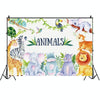MDN06668 1.5m x 1m Animal Forest Cartoon Birthday Party Banquet Decoration Photo Background Cloth