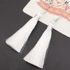 3 Pairs Women Boho Fashion Long Tassel Earrings(White)