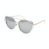 Unisex Fashion Color Film UV400 Reflective Sunglasses (Silver + Mercury)
