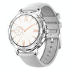 CF12 1.2 inch Waterproof Smart Silicone Strap Wristband Support Heart Rate Monitoring / Blood Pressure Monitoring(Silver)
