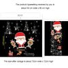 Christmas Window Decoration Poster Santa Claus Elk Snowflake Glass Wall Stickers, Style: SD-05 30x90cm