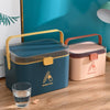Household Plastic Small Medicine Box Portable Medicine Storage Box, Size: 27.7 x 20.4 x 19.4cm(Grey)