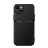 For iPhone 15 Litchi Leather Magnetic Full Coverage Shockproof Phone Case(Black)