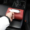 Auto Armrest Tissue Box Car Seat Back Hanging Napkin Pack Cover(Gray)