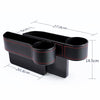 2 PCS Car Multi-functional Console Box Cup Holder Seat Gap Side Storage Box (Black)