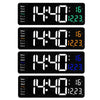 6626 Living Room Wall-Mounted Large Screen Display LED Digital Clock, Color: Blue Temperature