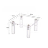 2pcs YX041 Acrylic Transparent Cosmetics Jewelry Display Stand