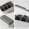 Bathroom Wash Storage Box Toilet Toothbrush Toothpaste Set Countertop Shelf, Size:L(Grey)