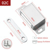 02C Stainless Steel Magnetic Door Catch Kitchen Cabinet Catches Magnet Latches For Door