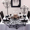Halloween Party Black Lace Spider Web Tablecloth Decoration, Size:102x102CM