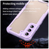 For Samsung Galaxy S22 5G Armor Glaze PC Hybrid TPU Phone Case(Purple)