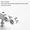 Stainless Steel Sliding Door Hanging Wheel Silent Smooth And Wear-Resistant Sliding Door Pulley Nylon Hanging Rail, Specification:8 Wheels