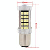 2 PCS 1157/BAY15D 12.6W 630LM 6500K White Light 2835 SMD 66 LED Car Brake / Steering Light, DC12V