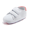 D0735 PU Leather Soft Soled Slip-On Baby Walking Shoes, Size: 11cm(Redtail)