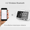 K11 Bluetooth Alarm Clock Speaker Creative Digital Music Clock Display Radio with Dual USB Interface, Support U Disk / TF Card / FM / AUX, EU Plug(Black)