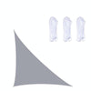 Triangle Outdoor Garden Sunshade Sail Waterproof Anti-UV Canopy, Size: 5m x 5m x 7.1m(Grey)