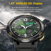 LEMFO Z1 1.43 inch AMOLED Screen Smart Watch, 4G Network Android 8.1, 4GB+64GB, Eurasian Version(Black)
